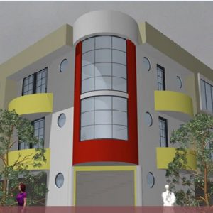 پروژه معماری مجتمع اداری تجاری
