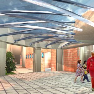 پروژه طراحی معماری بیمارستان