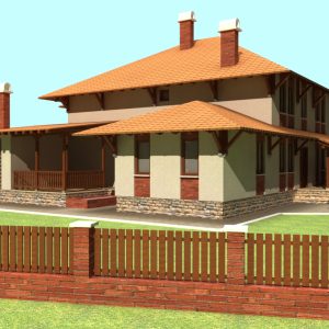 پروژه طراحی ویلا دو طبقه